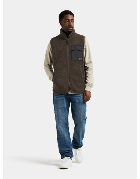 Young Ideas/Henmores - Rasmus Fleece Vest - 569 Clay Beige - M