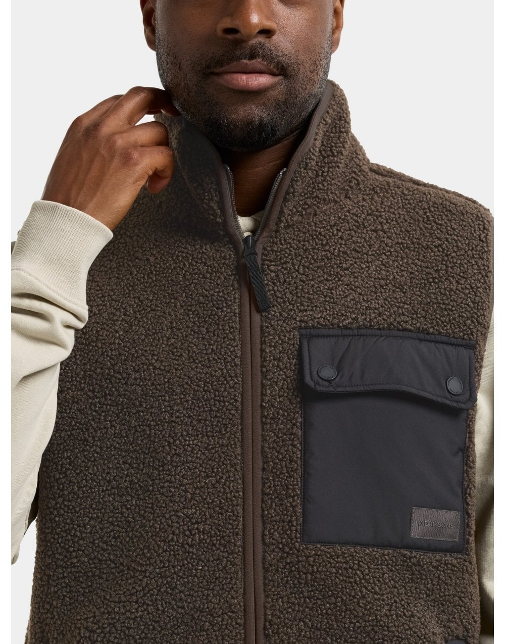 Young Ideas/Henmores - Rasmus Fleece Vest - 569 Clay Beige - M