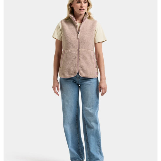 Young Ideas/Henmores - Siv Womens Fleece Vest - 569 Clay Beige - 8