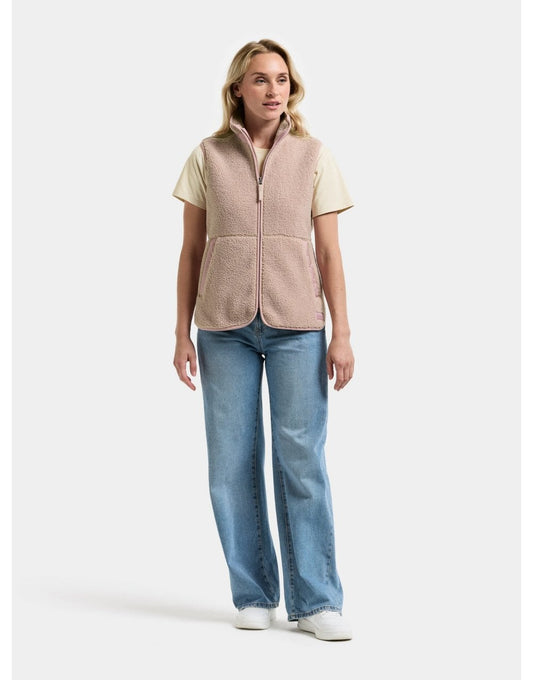 Young Ideas/Henmores - Siv Womens Fleece Vest - 569 Clay Beige - 8
