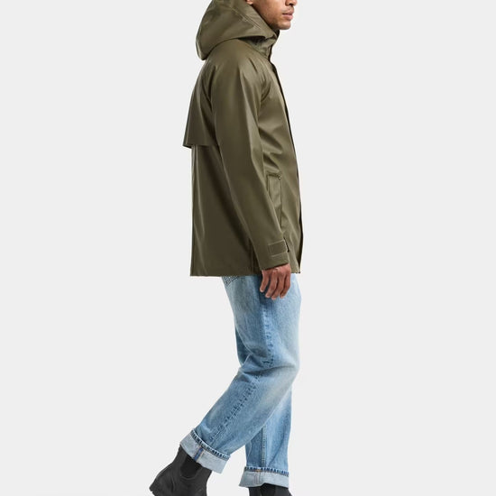 Young Ideas & Henmores -Darwin USX Polyurethane Jacket -384 Fog Green -M