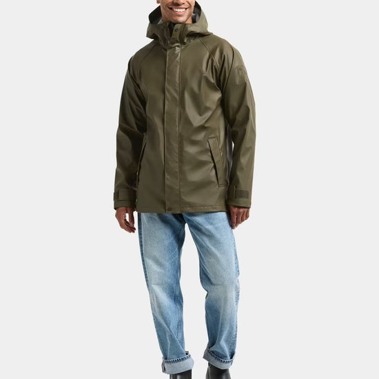 Young Ideas & Henmores -Darwin USX Polyurethane Jacket -384 Fog Green -M