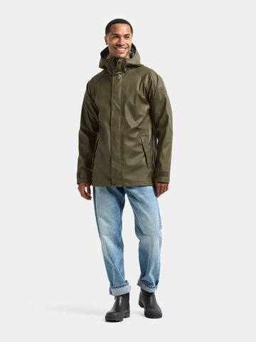 Young Ideas & Henmores -Darwin USX Polyurethane Jacket -384 Fog Green -M