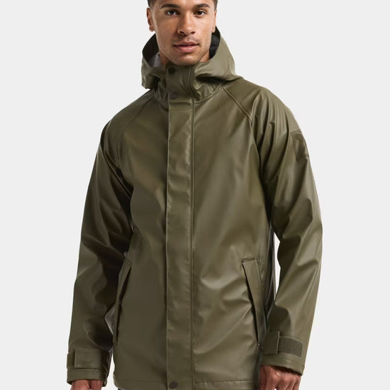 Young Ideas & Henmores -Darwin USX Polyurethane Jacket -384 Fog Green -M