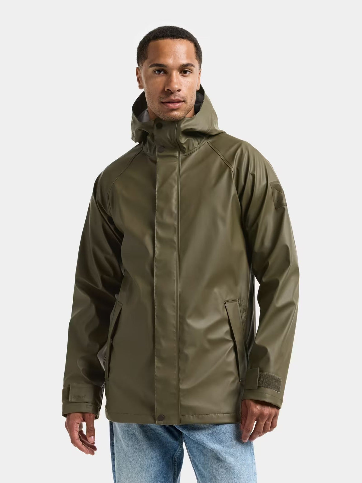 Young Ideas & Henmores -Darwin USX Polyurethane Jacket -384 Fog Green -M