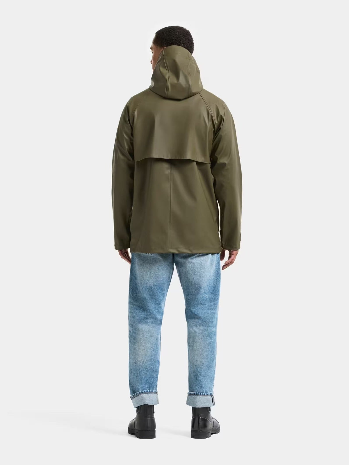 Young Ideas & Henmores -Darwin USX Polyurethane Jacket -384 Fog Green -M