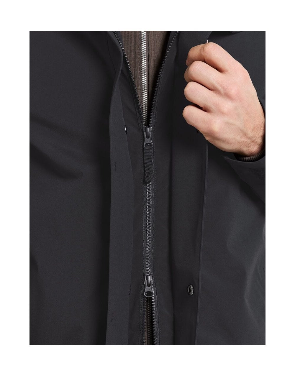 Young Ideas/Henmores - George USX Waterproof Long Parka - Black - M