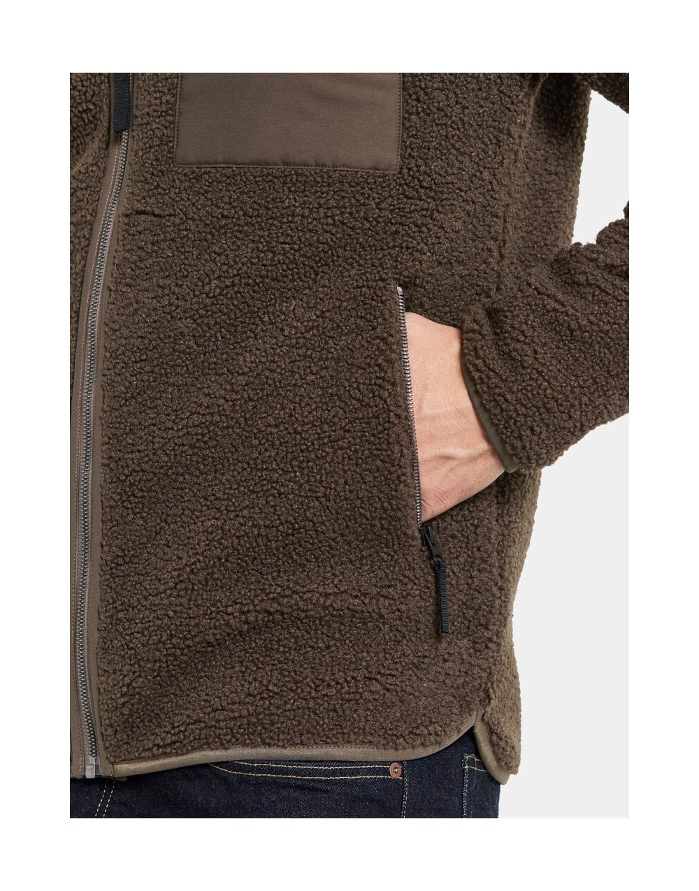 Young Ideas/Henmores - Peter USX Fullzip Fleece Jacket - Brown - M