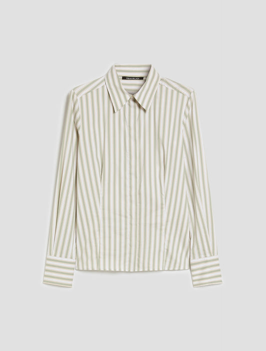 Margaret Poplin Stripe Shirt