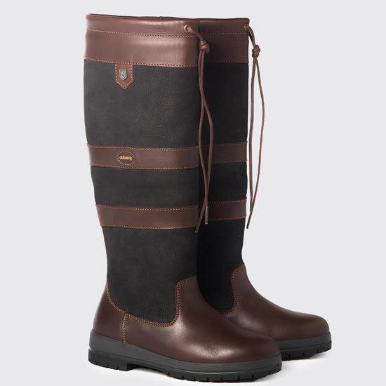 Young Ideas & Henmores -Galway Tall Goretex Regular Boot -Black/Brown -3.5