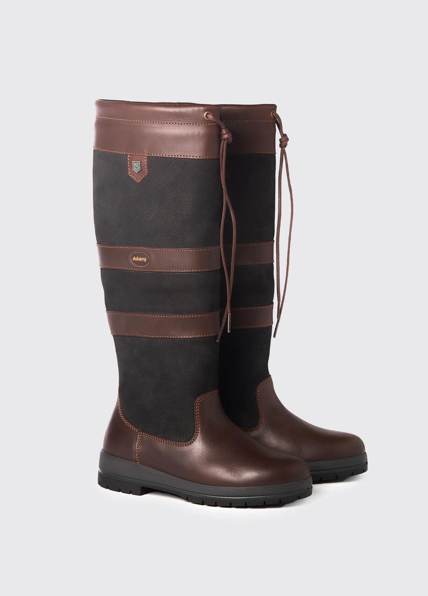 Young Ideas & Henmores -Galway Tall Goretex Regular Boot -Black/Brown -3.5