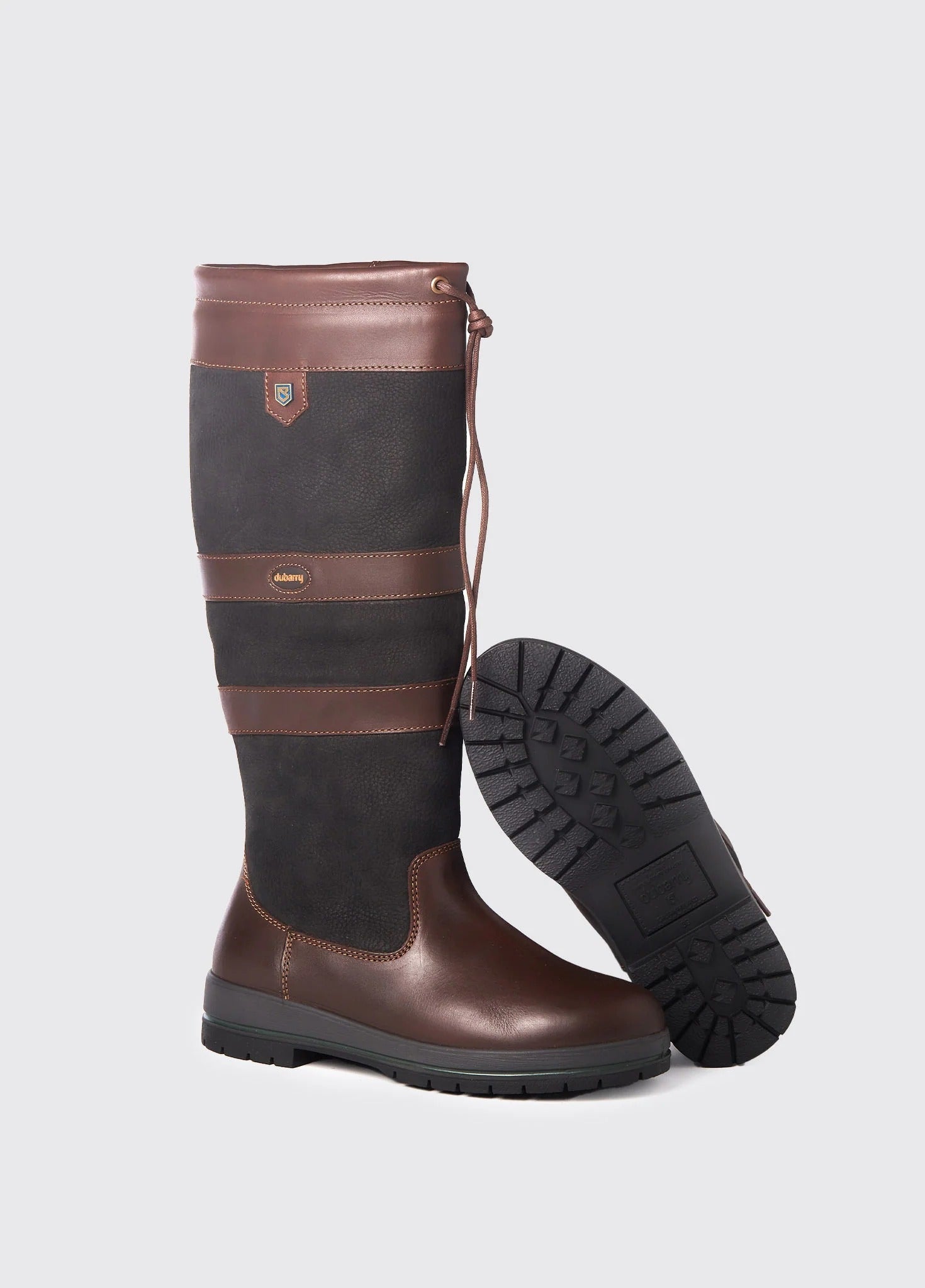Young Ideas & Henmores -Galway Tall Goretex Regular Boot -Black/Brown -3.5