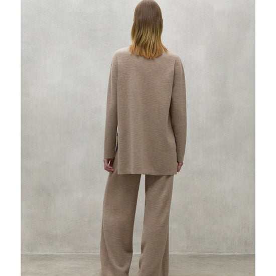 Young Ideas/Henmores - Palnaalf High Neck Relaxed Jumper - 149 Dark Sand Melange - S