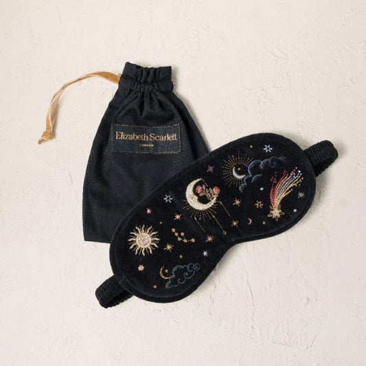Young Ideas & Henmores -Aurora Lights Charcoal Velvet Eye Mask -Charcoal -OS