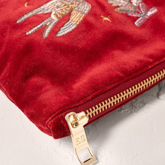 Young Ideas/Henmores - Golden Trinkets Rouge Velvet Mini Pouch - Rouge - OS
