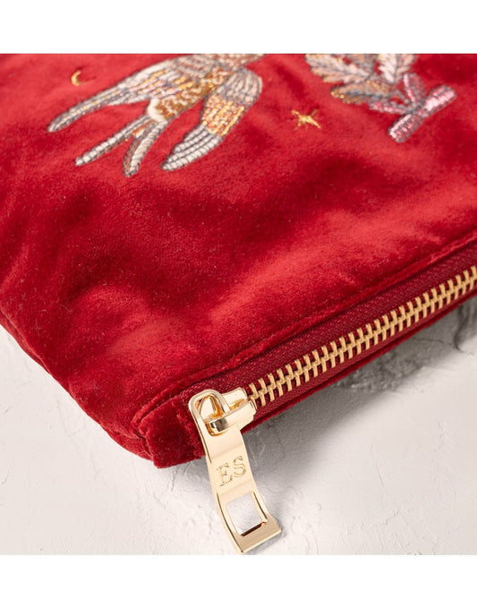 Young Ideas/Henmores - Golden Trinkets Rouge Velvet Mini Pouch - Rouge - OS