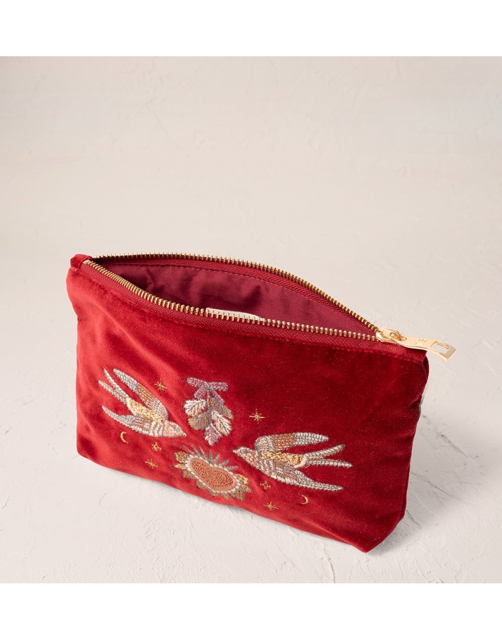 Young Ideas/Henmores - Golden Trinkets Rouge Velvet Mini Pouch - Rouge - OS
