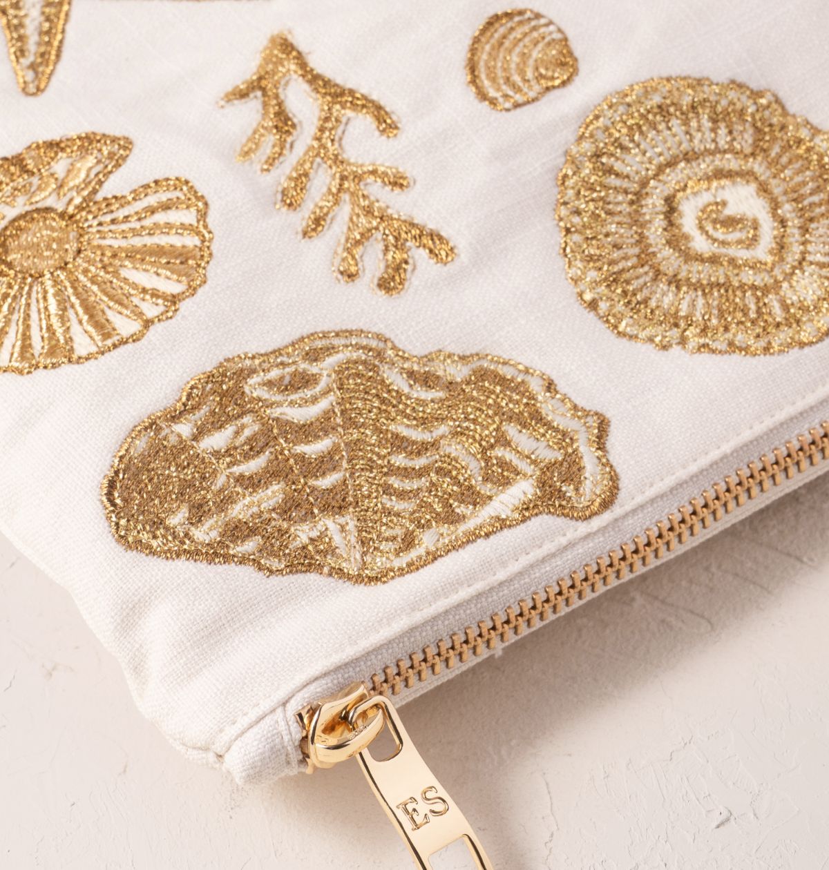 Young Ideas/Henmores - Ocean Treasures Cream Cotton Everyday Pouch - Cream - OS