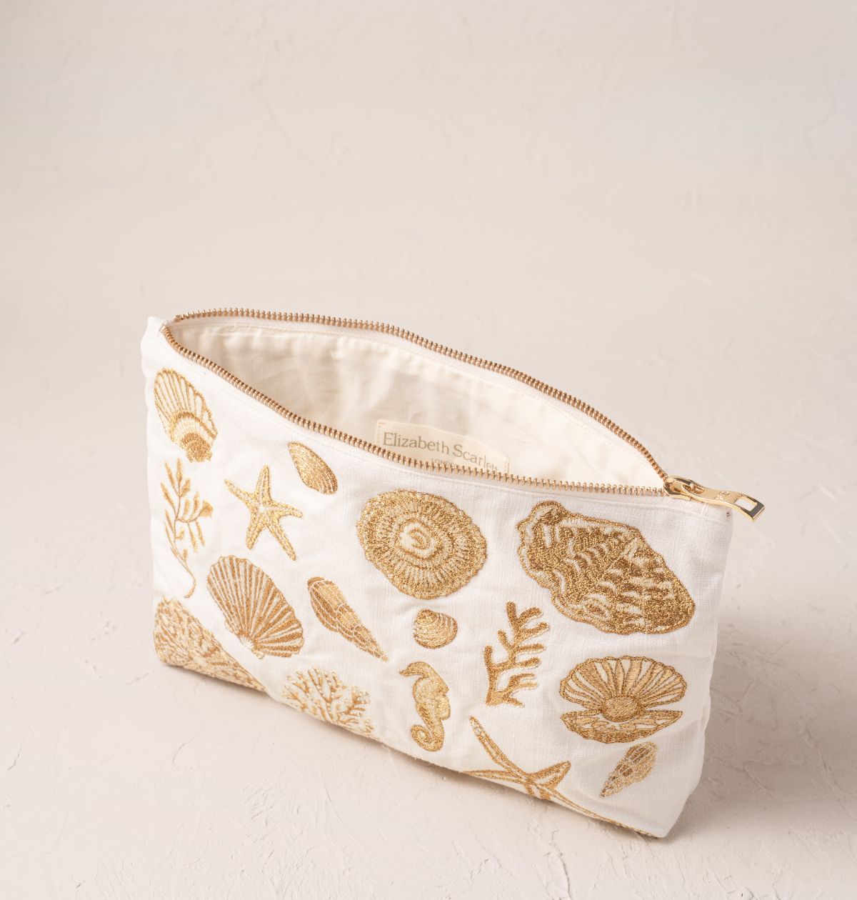 Young Ideas/Henmores - Ocean Treasures Cream Cotton Everyday Pouch - Cream - OS