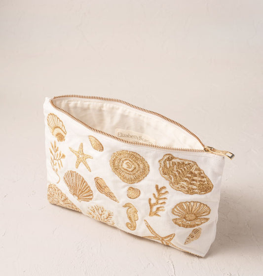 Young Ideas/Henmores - Ocean Treasures Cream Cotton Everyday Pouch - Cream - OS