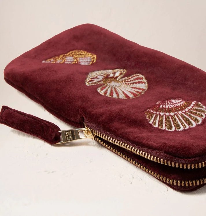 Young Ideas & Henmores -Ocean Treasures Port Velvet Glasses Case -port -OS