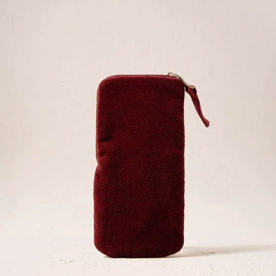 Young Ideas & Henmores -Ocean Treasures Port Velvet Glasses Case -port -OS