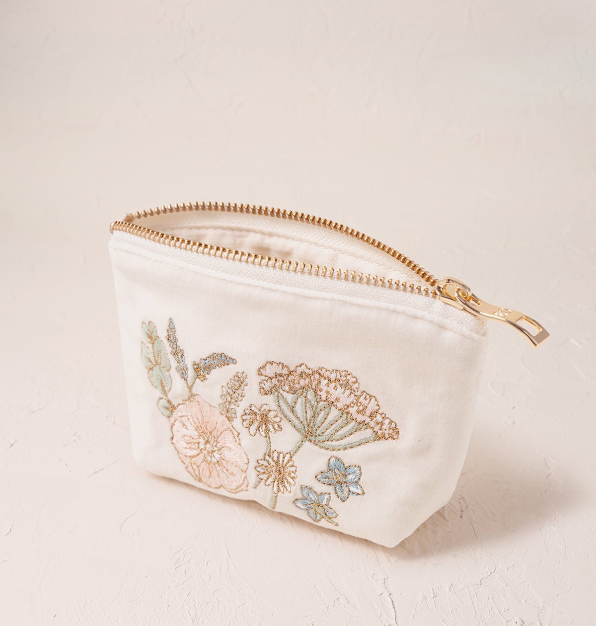 Young Ideas/Henmores - Pressed Flowers Bridesmaid Cream Coin Purse - Cream - OS