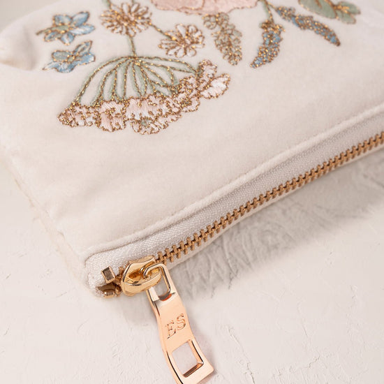 Young Ideas/Henmores - Pressed Flowers Bridesmaid Cream Coin Purse - Cream - OS