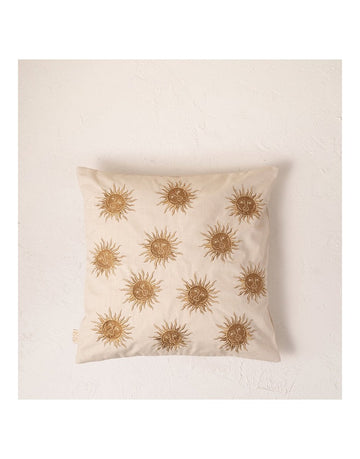 Young Ideas/Henmores - Sun Goddess Cotton Pillow - oat - OS