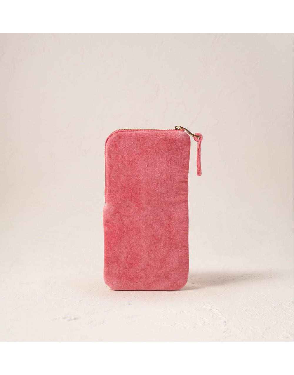 Young Ideas/Henmores - Wild Zebra Palm Blush Pink Velvet Glasses Case - Blush Pink - OS