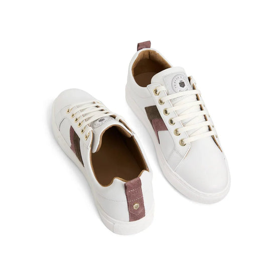 Young Ideas & Henmores - Alexandra Leather Trainer - Neutral Tri - Colour - 4