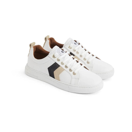 Young Ideas & Henmores - Alexandra Leather Trainer - Neutral Tri - Colour - 4