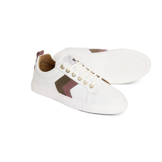 Young Ideas & Henmores - Alexandra Leather Trainer - Sky Blue/Stone - 4
