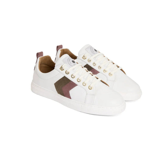 Young Ideas & Henmores - Alexandra Leather Trainer - Sky Blue/Stone - 4