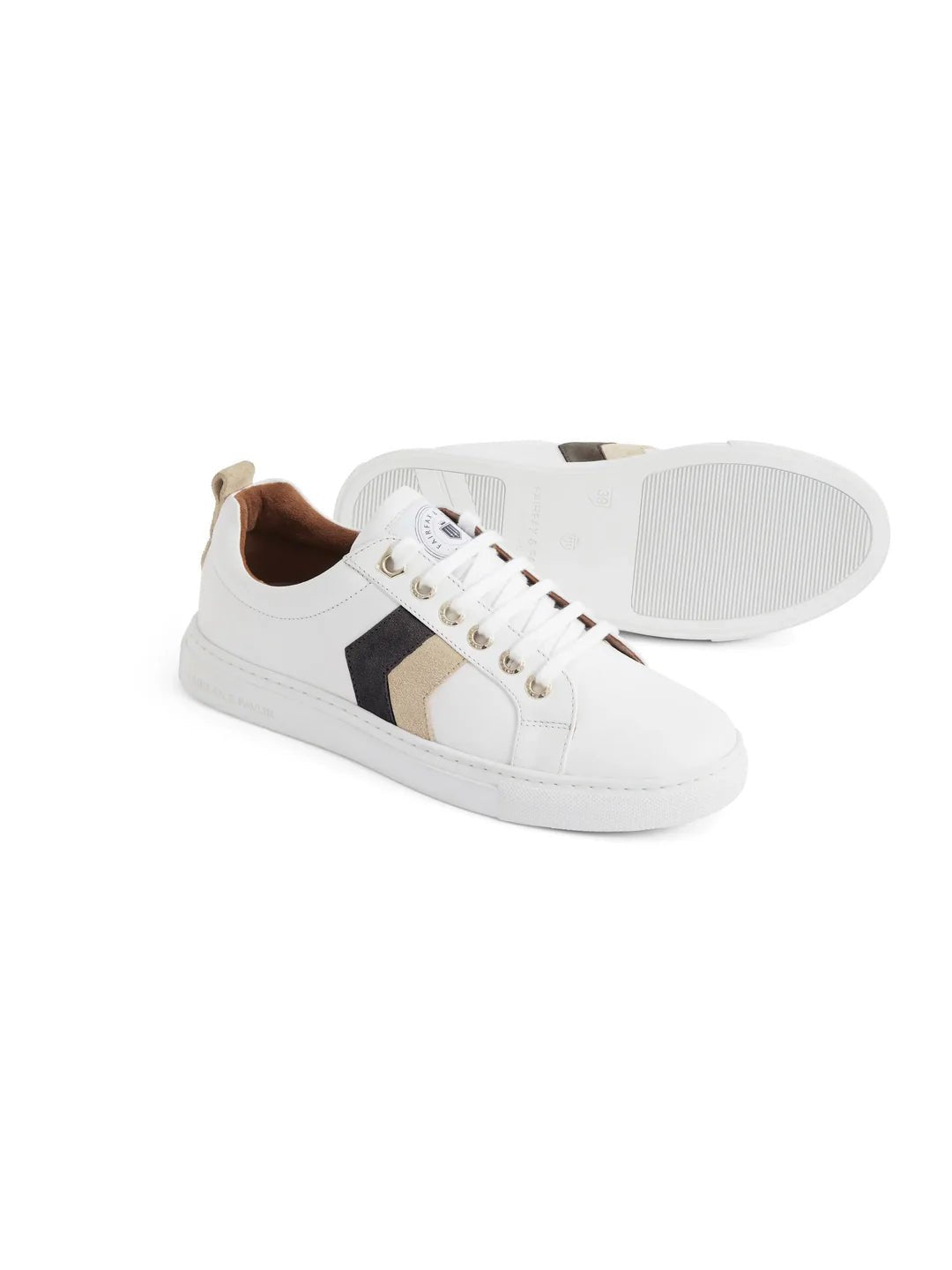Young Ideas & Henmores - Alexandra Leather Trainer - Neutral Tri - Colour - 4