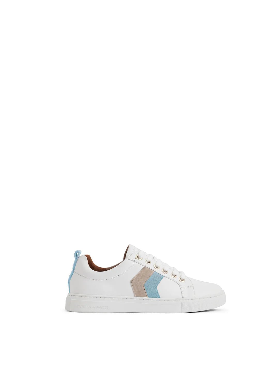 Young Ideas & Henmores - Alexandra Leather Trainer - Neutral Tri - Colour - 4