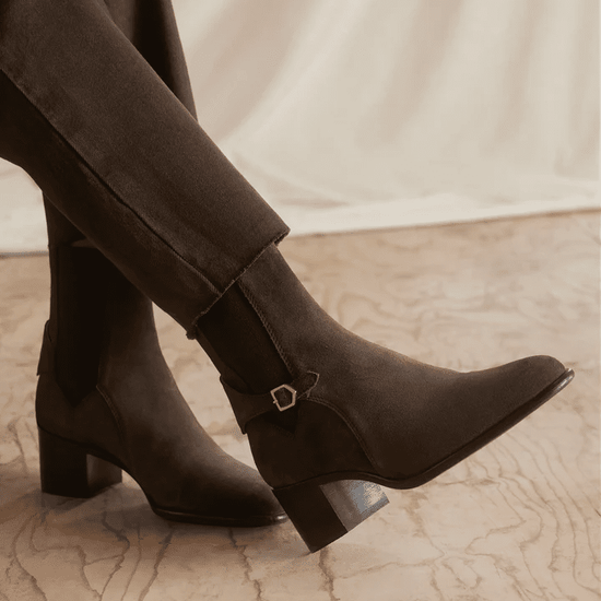 Young Ideas/Henmores - Ambleside Ankle Boot - Chocolate Suede - 4