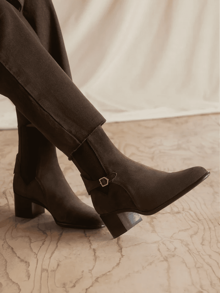 Young Ideas/Henmores - Ambleside Ankle Boot - Chocolate Suede - 4