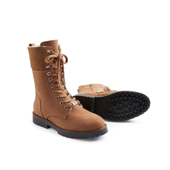 Young Ideas/Henmores - Anglesey Shearling Lined Ankle Boot - Mahogany Leather - 4