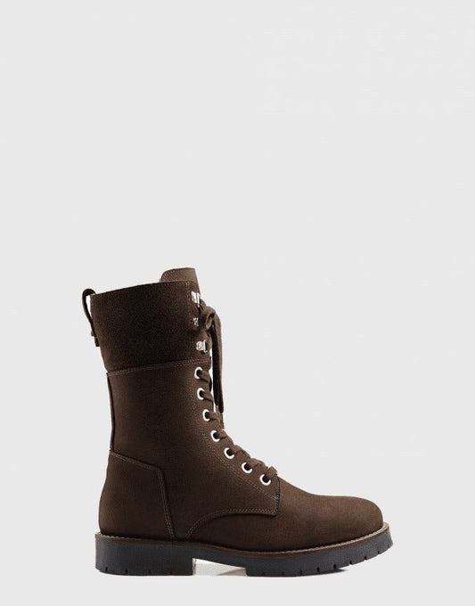 Young Ideas/Henmores - Anglesey Shearling Lined Ankle Boot - Mahogany Leather - 4