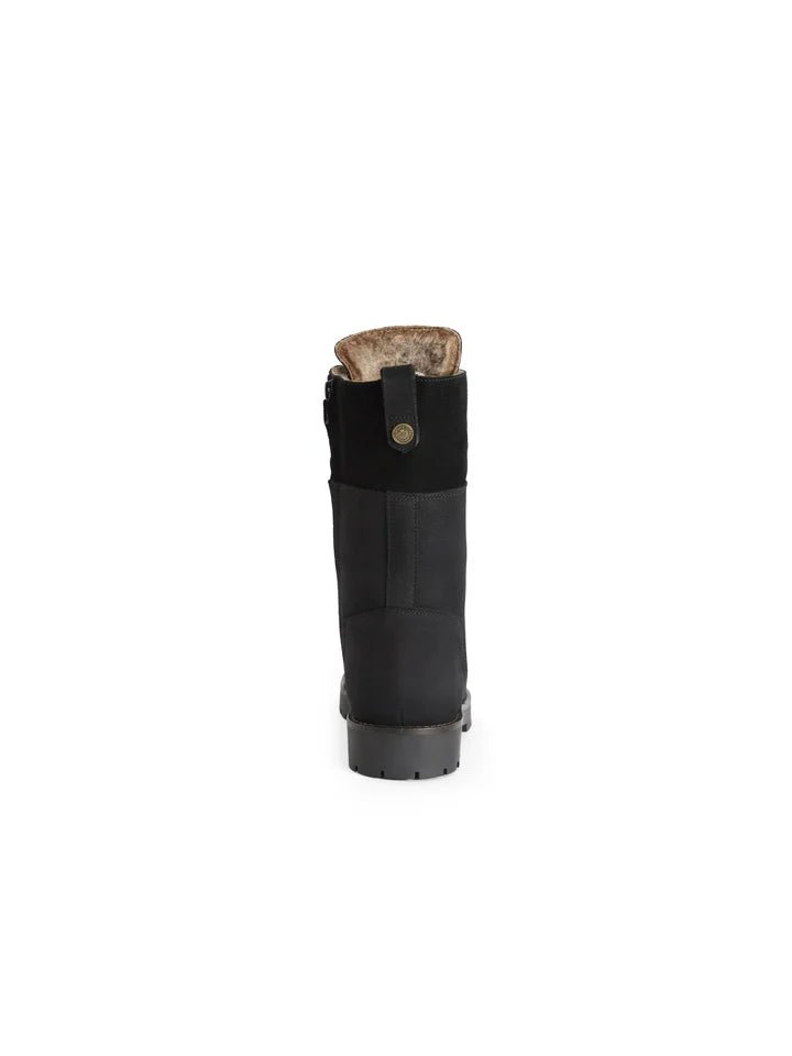 Young Ideas & Henmores - Anglesey Shearling Lined Ankle Boot - Black Suede - 4