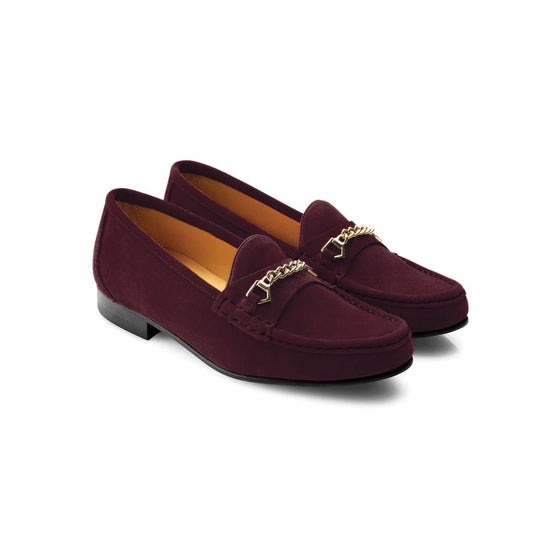 Young Ideas & Henmores - Apsley Loafers - Plum Suede - 6