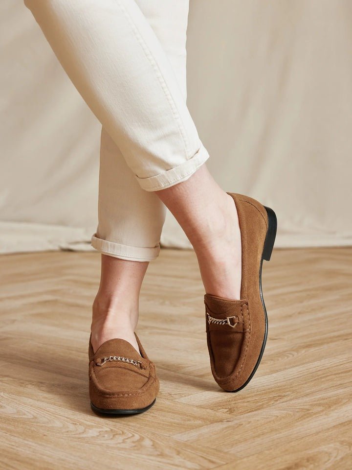 Young Ideas/Henmores - Apsley Loafers - Tan Suede - 4