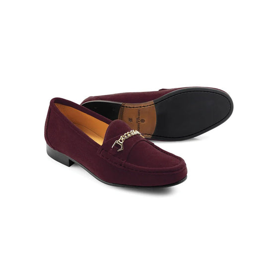 Young Ideas & Henmores - Apsley Loafers - Plum Suede - 6