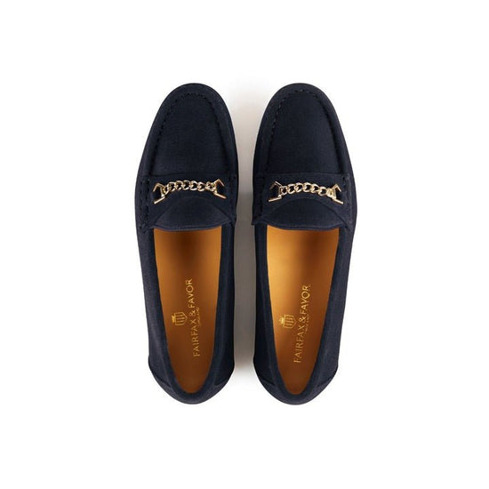 Young Ideas/Henmores - Apsley Loafers - Navy Suede - 4