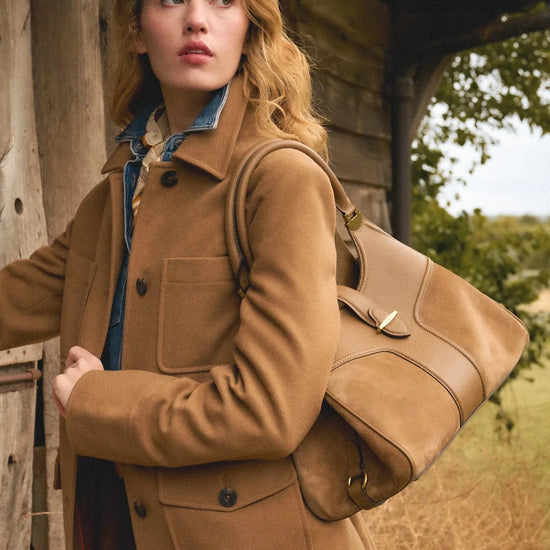 Young Ideas & Henmores - Aviemore Shoulder Bag - Tan Suede - OS