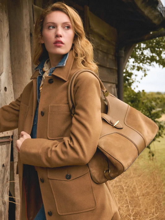 Young Ideas & Henmores - Aviemore Shoulder Bag - Tan Suede - OS