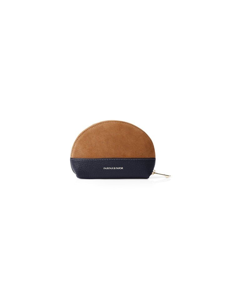 Young Ideas/Henmores - Chiltern Coin Purse - Tan/Navy - OS