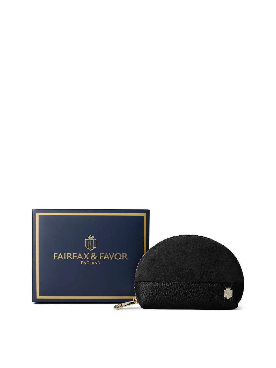 Young Ideas & Henmores - Chiltern Coin Purse - Black Suede - OS
