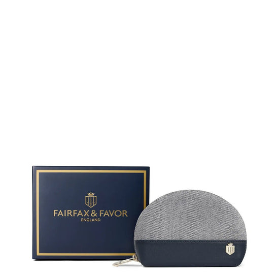 Young Ideas & Henmores - Chiltern Coin Purse - Denim Suede - OS